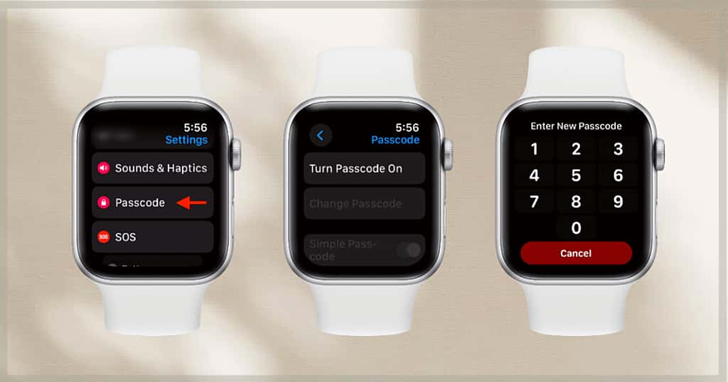 Définition des options de verrouillage