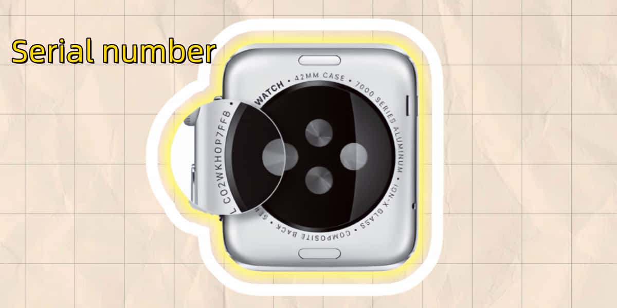Numéro de série de l'Apple Watch